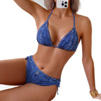 Damen Denim-Look Bikini-Set