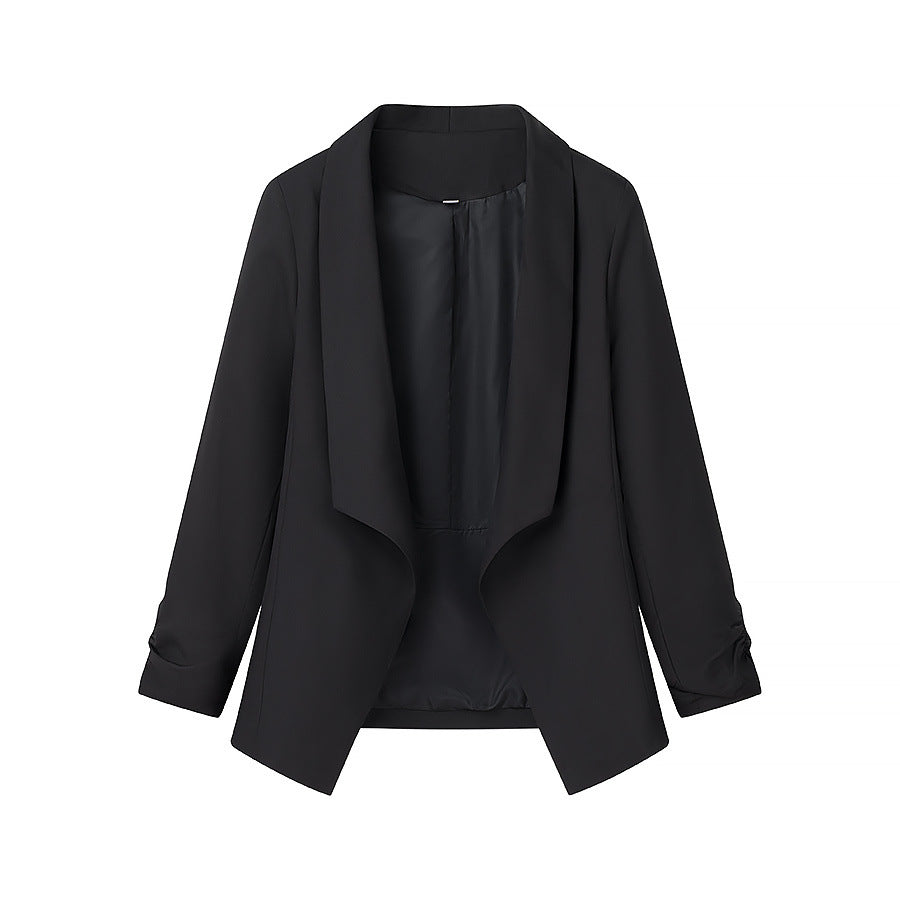 Damen elegante Blazerjacke mit lässigem Schnitt und modischem Revers R&B
