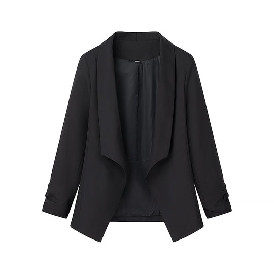 Damen elegante Blazerjacke mit lässigem Schnitt und modischem Revers R&B