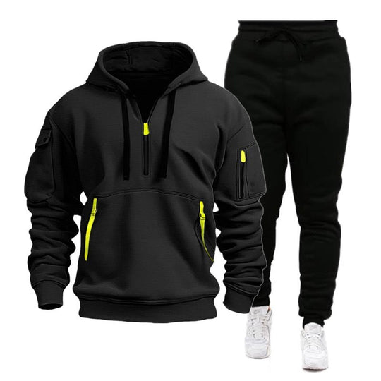 Herren sportliches Hoodie- und Jogginghosen-Set R&B