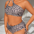 Damen Triangel-Bikini mit modischem Cut-Out und verspieltem Animal-Print R&B