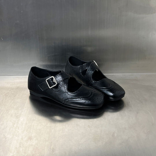 Damen elegante Ballerinas mit modischer Schnallenverzierung und atmungsaktivem Innenfutter R&B