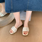Damen Stilvolle Riemchen-Sandaletten mit elegantem Schmuckdetail R&B