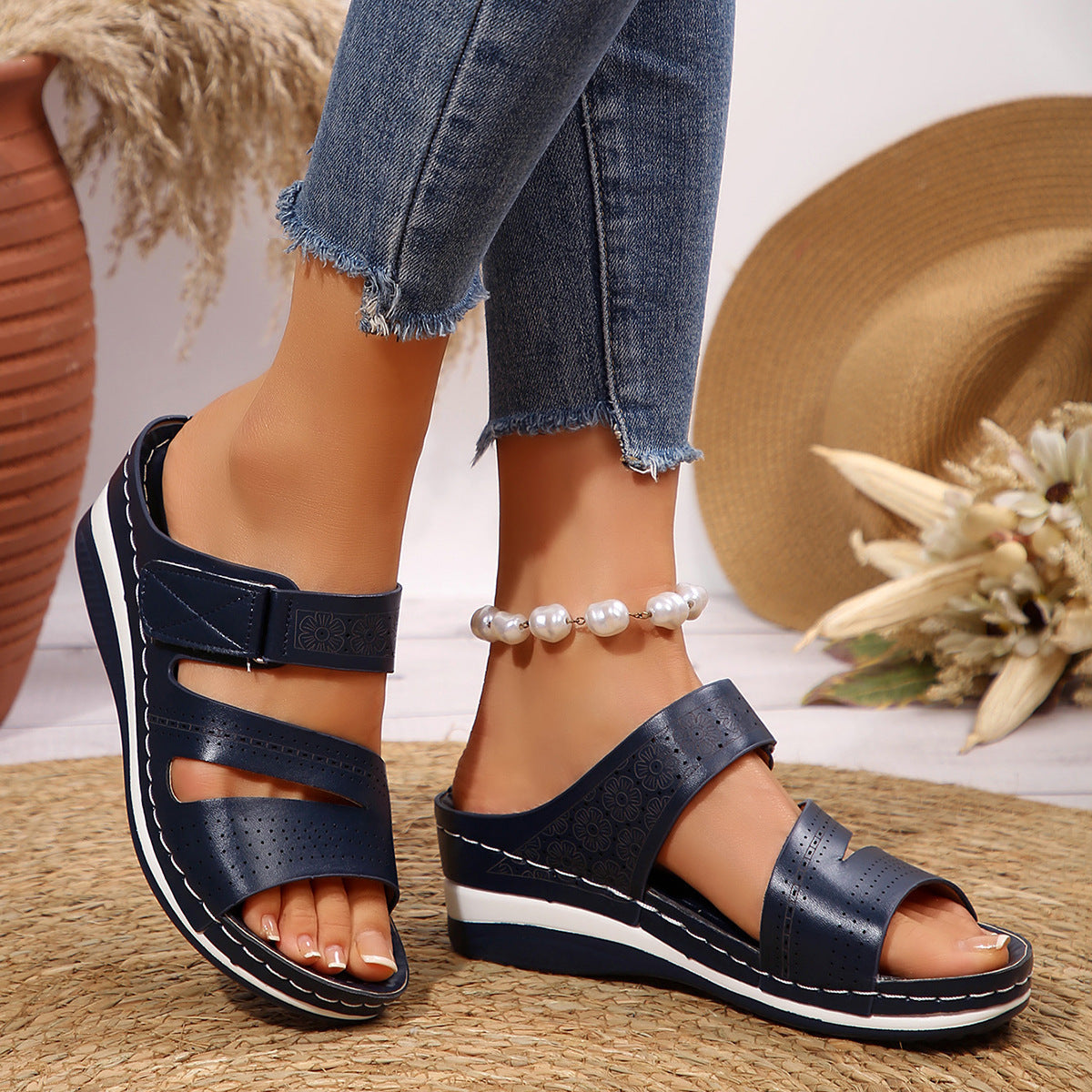 Damen Komfortable Clogs mit anatomischer Fußbett R&B