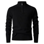 Herren Pullover mit Stehkragen und zusätzlichem Reißverschluss R&B