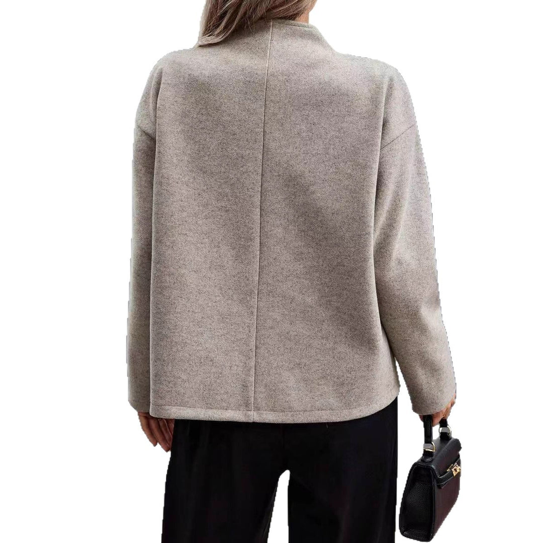 Damen Modische Wolljacke im eleganten Look mit doppelter Knopfreihe R&B