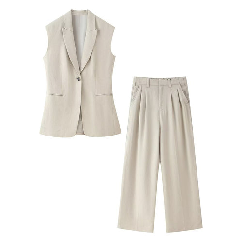 Damen weit High-Waist Hose mit eleganter Faltenlegung und komfortablem Schnitt R&B