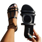 Damen Riemchen-Sandalen mit eleganten Ausschnitten und komfortabler Fußbettung R&B