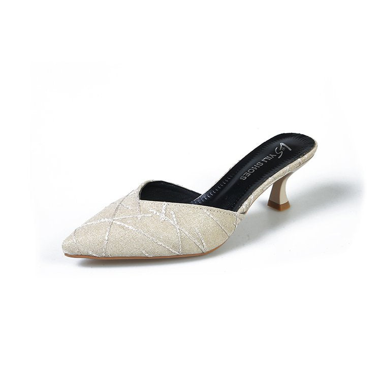 Damen elegante Slingback-Pumps mit schickem spitz zulaufendem Design R&B