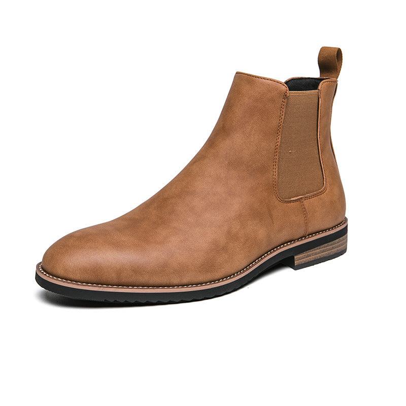 Damen Elegante Chelsea-Boots aus hochwertigem Kunstleder mit flexiblem Gummizug