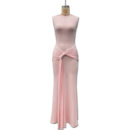 Damen Maxikleid mit stilvollem Wickel-Design und figurformender Silhouette R&B