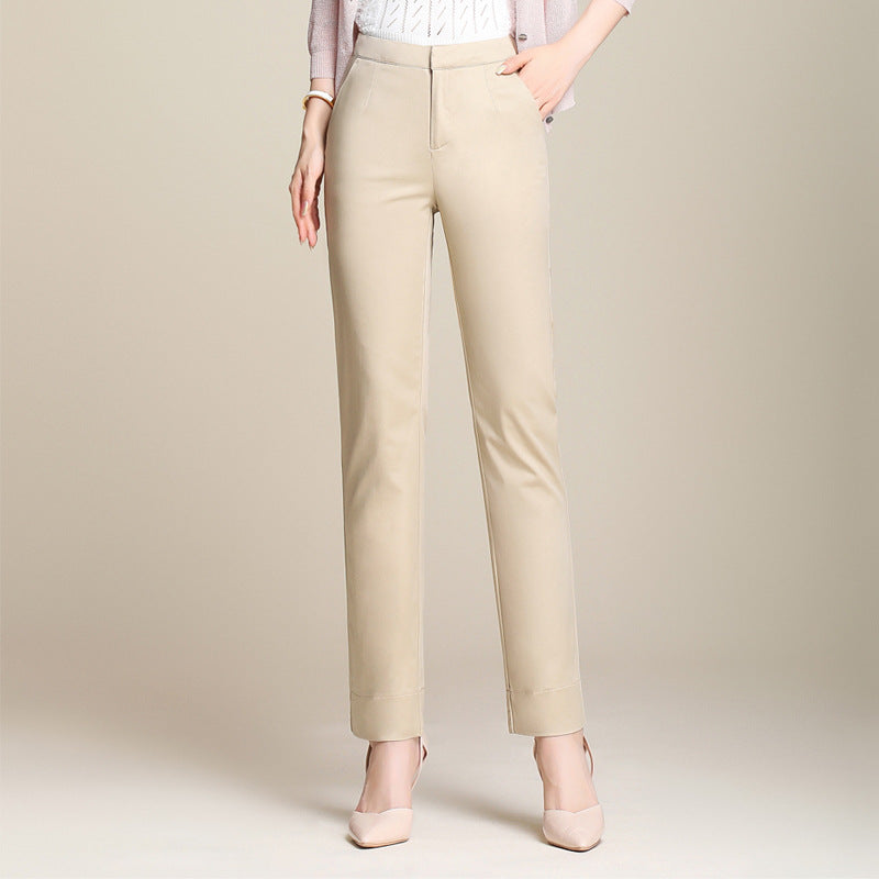 Damen Stoffhose High Waist mit schmaler Passform