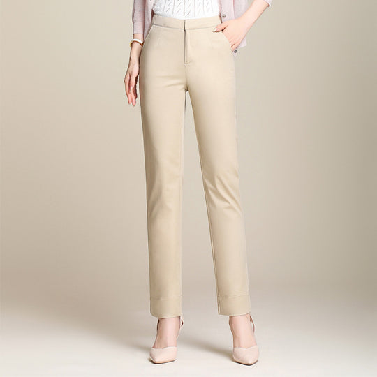 Damen Stoffhose High Waist mit schmaler Passform