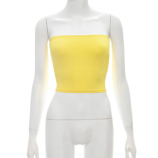 Damen Bandeau-Top aus elastischem Material mit figurformendem Schnitt R&B