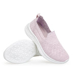 Damen Komfortable Slip-On Laufschuhe mit atmungsaktiver Strickoberfläche R&B