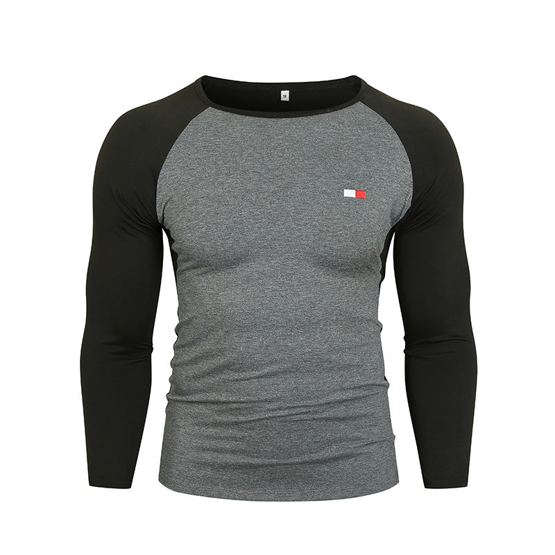 Herren Langarm-T-Shirt mit Raglanärmeln und hochwertiger Baumwolle