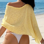Damen lässige Strandbluse aus leichten Materialien mit weitem Schnitt R&B