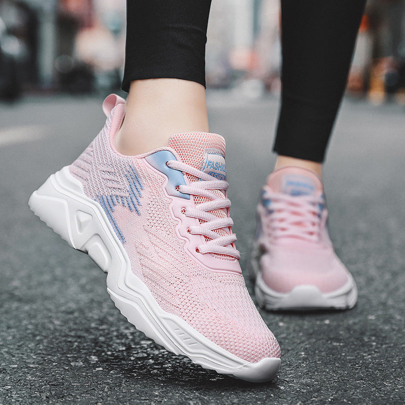 Damen Sportliche Sneaker mit atmungsaktivem Obermaterial und rutschfester Sohle