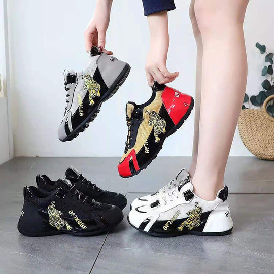 Damen Sportliche Sneakers mit atmungsaktiver Mesh-Oberfläche und rutschfester Sohle R&B