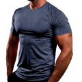 Herren Atmungsaktives Fitness-T-Shirt aus leichtem Stoff mit körperbetontem Schnitt R&B