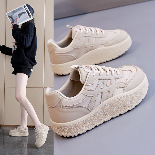 Damen Sportliche Plateau Sneakers mit ergonomischer Dämpfung und atmungsaktiver Oberfläche R&B