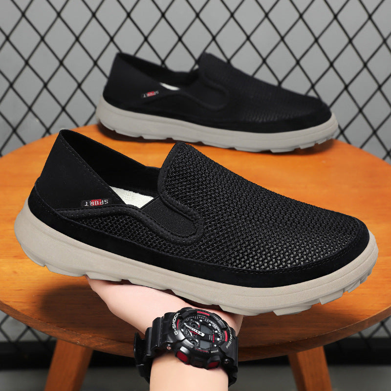Damen Atmungsaktive Slip-On Freizeitschuhe mit rutschfester Sohle R&B