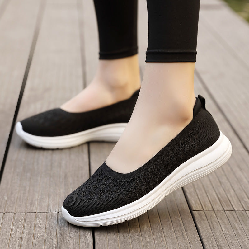 Damen Slip-On Freizeitschuhe mit atmungsaktivem Obermaterial R&B