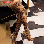 Damen Overkneestiefel mit elegantem Stiletto-Heel und flexibler Passform R&B