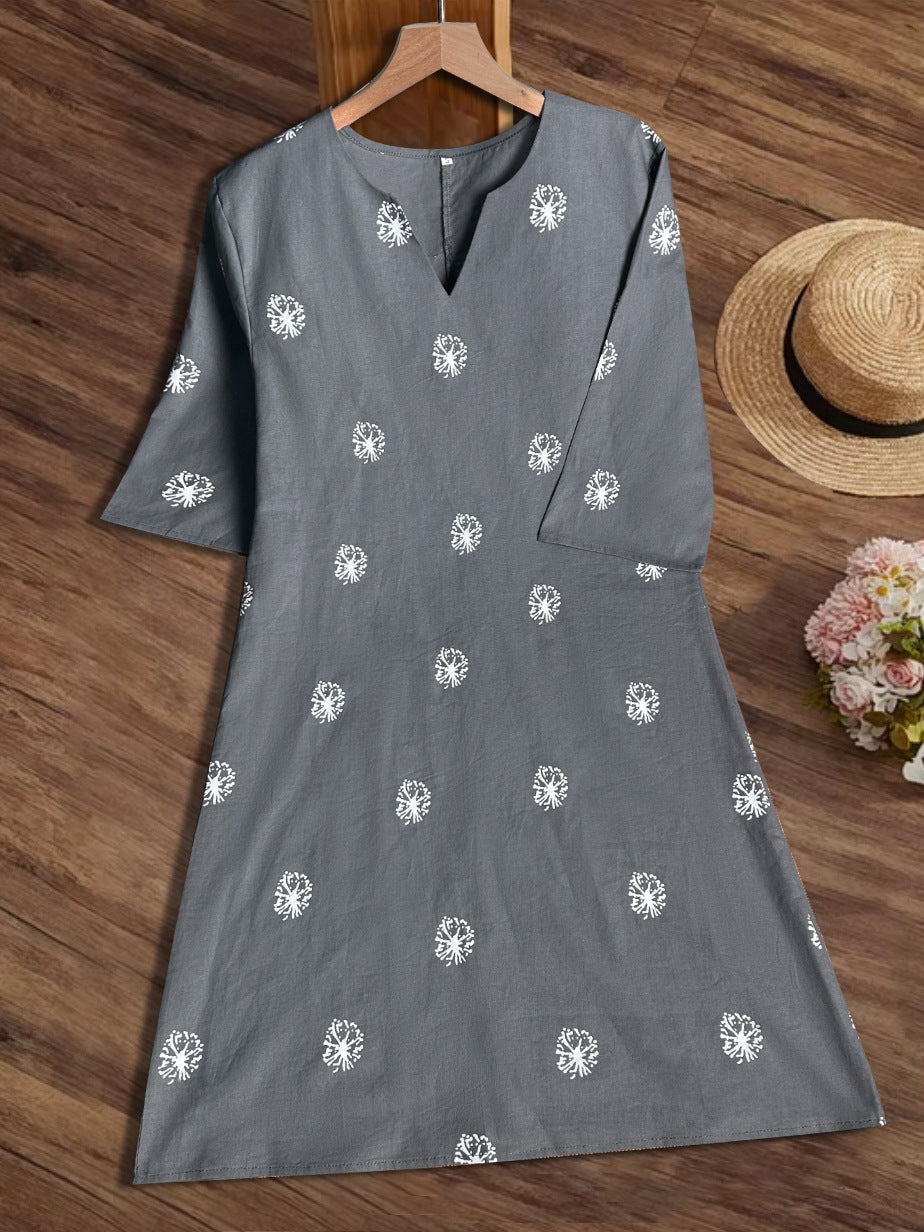 Damen luftiges Sommerkleid mit raffinierten Spitzenakzenten R&B