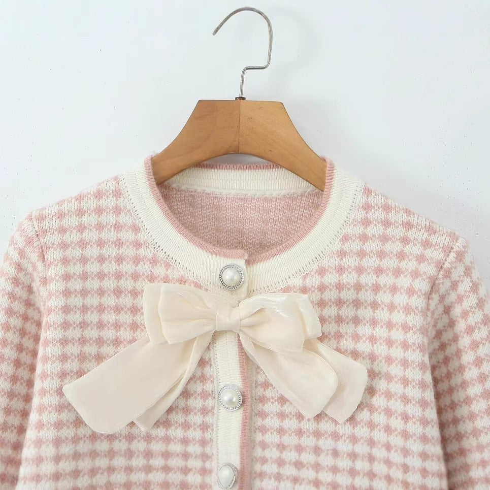 Damen Cardigan mit dekorativen Details und charmantem Schalkragen R&B