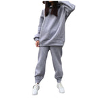 Damen lässiger Jogginganzug mit weichem Material und elastischem Bund R&B