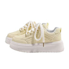 Damen Plattform Sneakers mit atmungsaktivem Obermaterial und modischem Design Heidi Mode