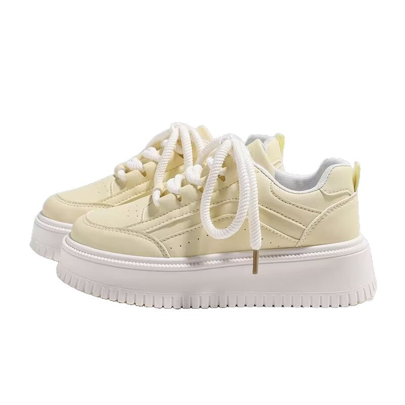 Damen Plattform Sneakers mit atmungsaktivem Obermaterial und modischem Design Heidi Mode