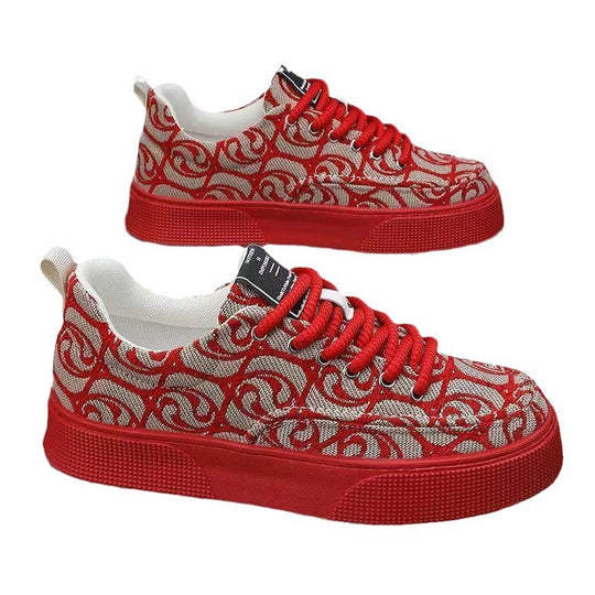 Damen modische Sneaker mit farbenfrohem grafischem Print und komfortabler Sohle R&B