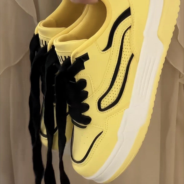 Damen Modische Sneakers mit flexiblem Design und robustem Profil R&B