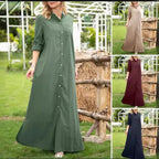 Damen Hemdblusenkleid mit verdecktem Knopfverschluss und seitlichen Taschen R&B