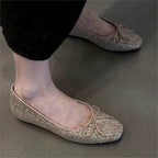 Damen Ballerinas mit zierendem Schleifendetail und elegante GewR&Bestruktur R&B