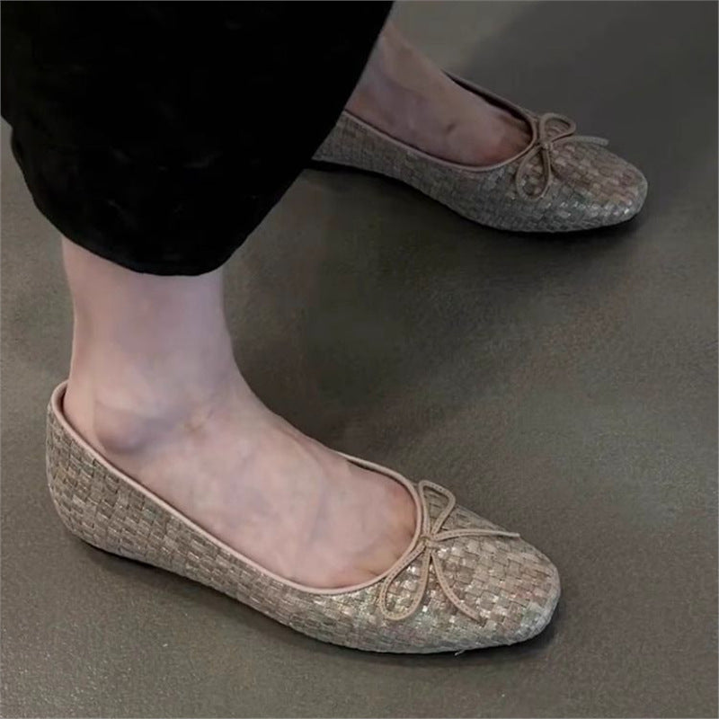 Damen Ballerinas mit zierendem Schleifendetail und elegante GewR&Bestruktur R&B
