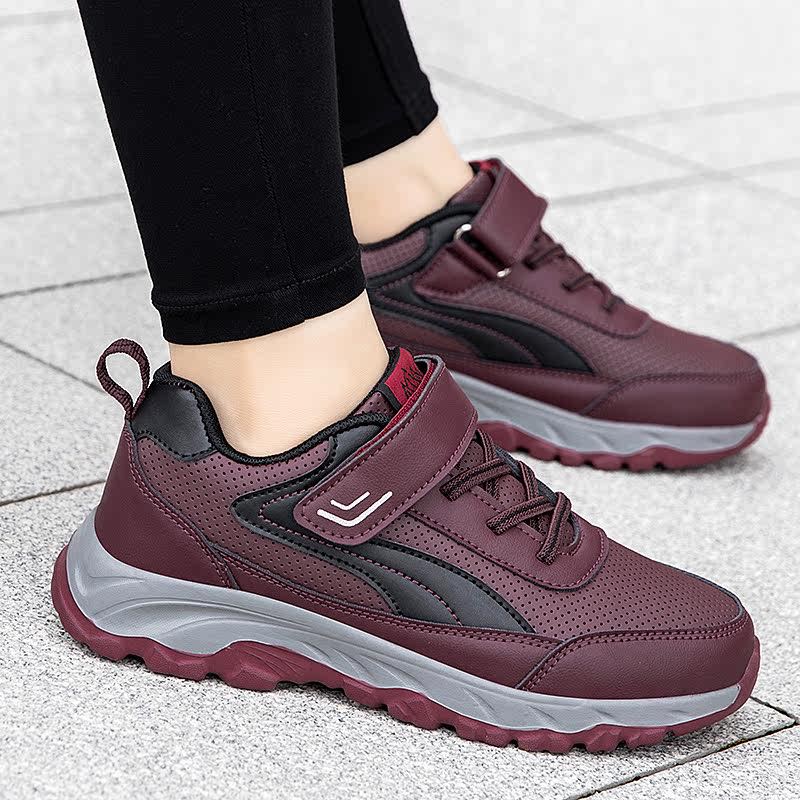 Damen Sportliche Sneakers mit verstellbarem Klettverschluss und stoßdämpfender Sohle R&B