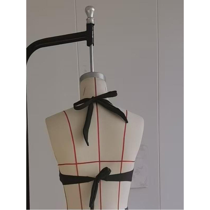 Damen Triangel-Bikini mit verstellbarem Halter und elegantem Knoten R&B