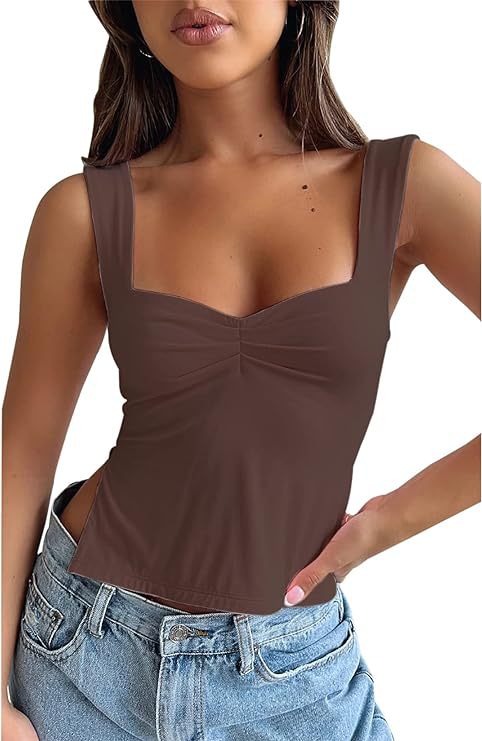 Damen Crop-Top mit quadratischem Ausschnitt R&B