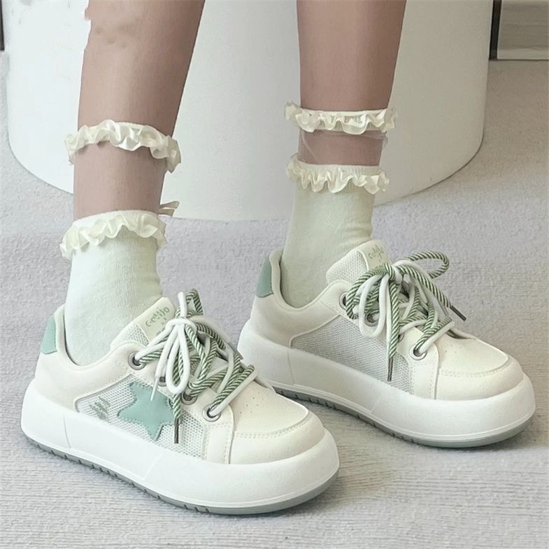 Damen Sportive Sneakers mit modischem Mesh-Design und rutschfester Sohle