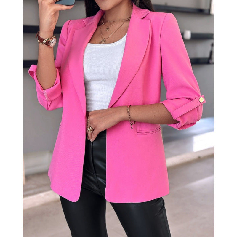 Damen elegante Blazerjacke mit modischem Schnitt R&B