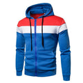 Herren modische Kapuzenjacke mit Farbblockdesign R&B