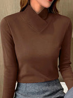 R&B | Eleganter Rollkragenpullover Mit Hohem Kragen