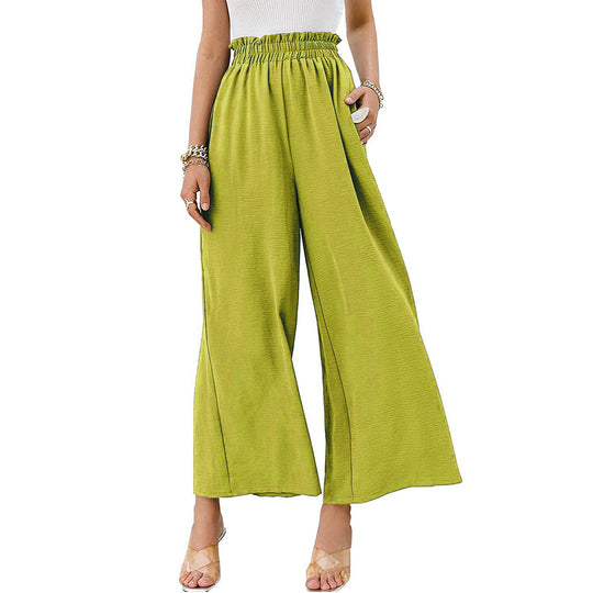 Damen Weite Palazzo-Hose mit elastischem Bund R&B