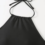 Damen Tankini-Set mit lässigem Oberteil und hoch taillierten Shorts R&B