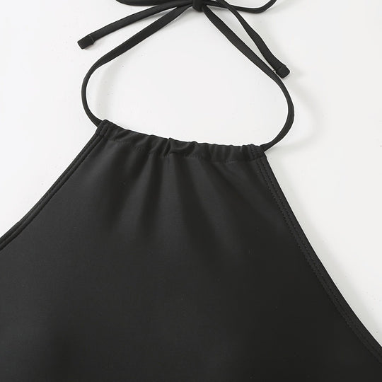 Damen Tankini-Set mit lässigem Oberteil und hoch taillierten Shorts R&B