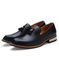 Damen Luxus Loafers aus echtem Leder mit modischen Fransen R&B