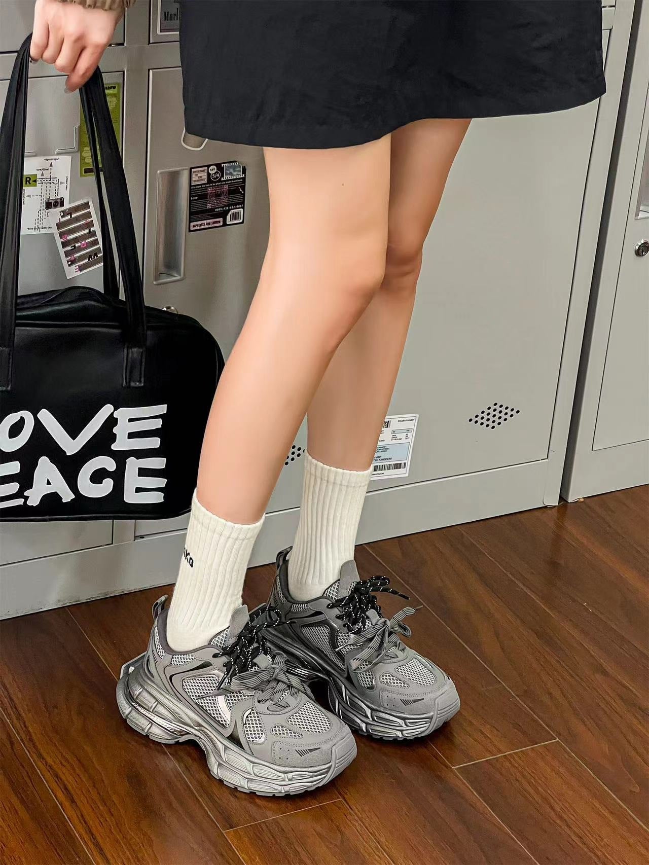 Damen Sportliche Lauf Sneakers mit atmungsaktiver Mesh-Oberfläche R&B